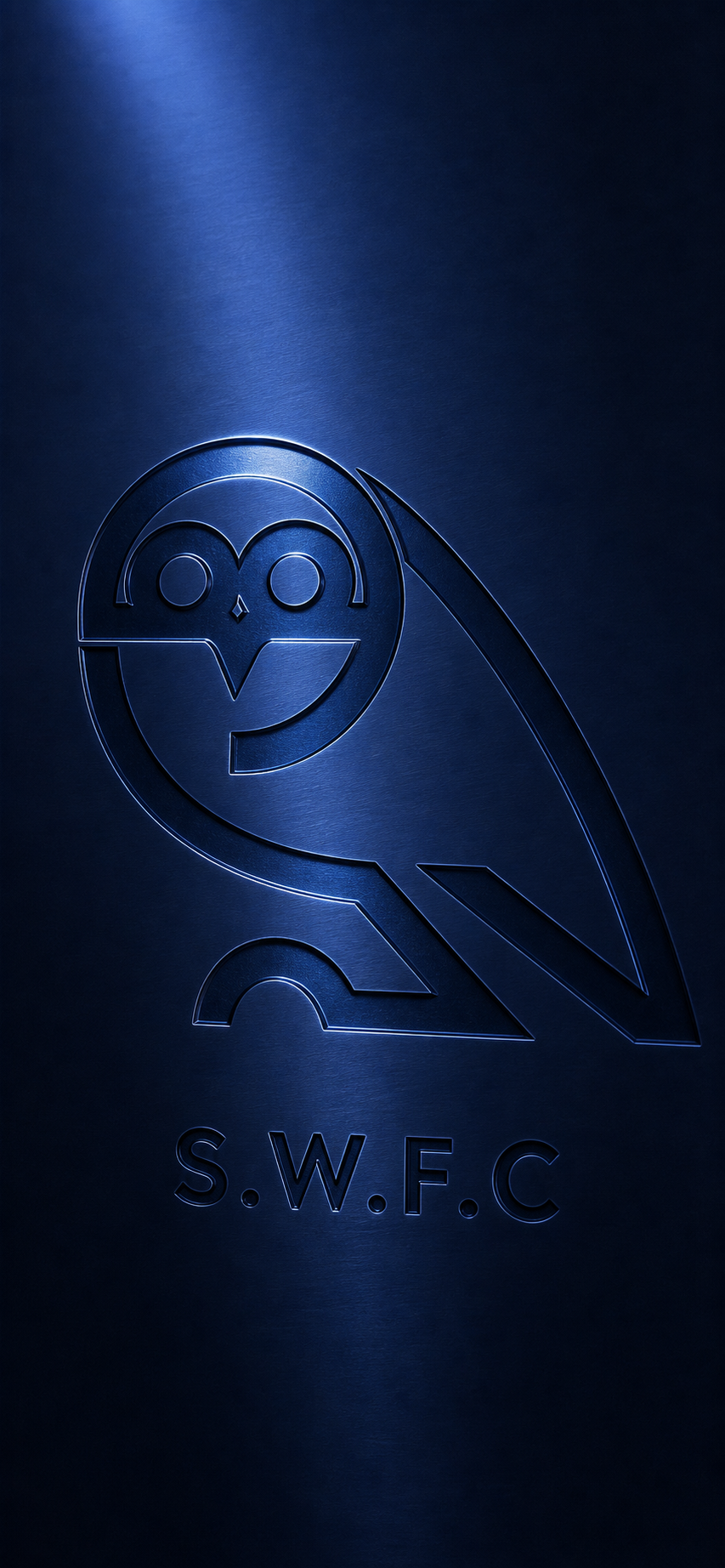 Dark Blue Metal Crest mobile wallpaper
